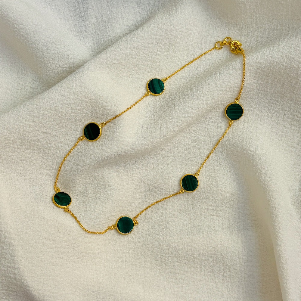 Malachite Muse Necklace - BombaeBlingJewels