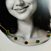 The Malachite Muse Necklace - (Short)