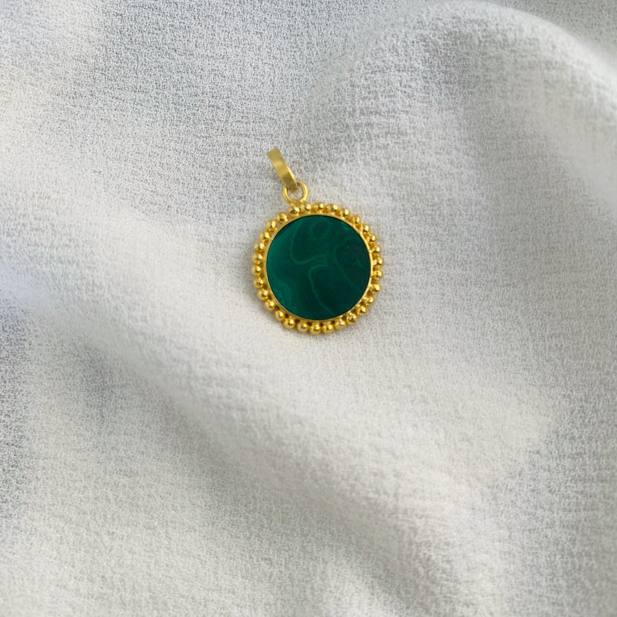 Malachite Pendant - BombaeBlingJewels