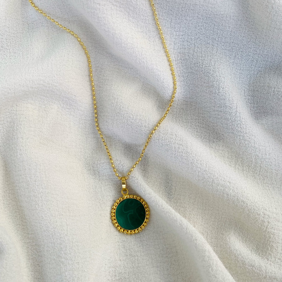 Malachite Pendant - BombaeBlingJewels