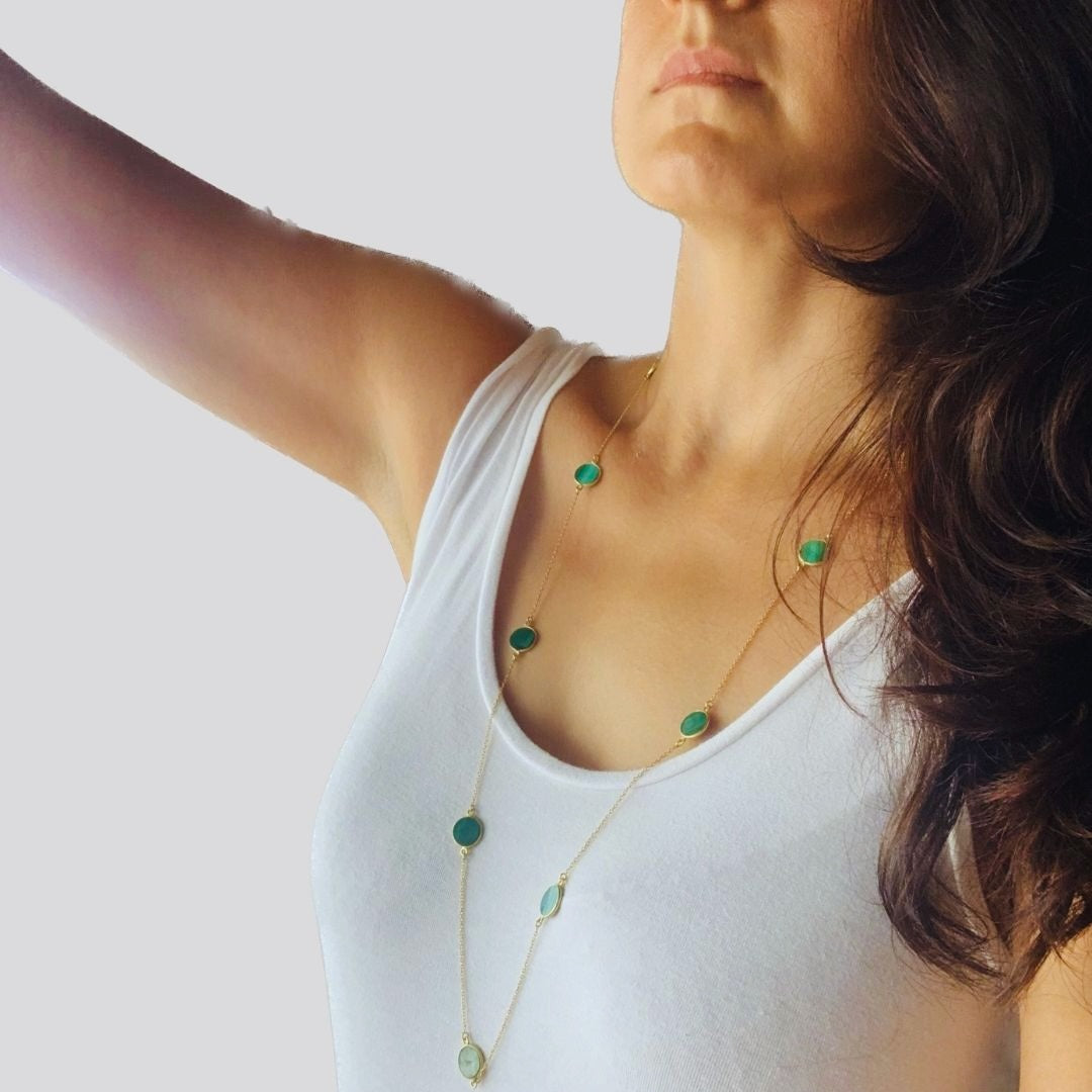 Malachite Muse Necklace (Long)